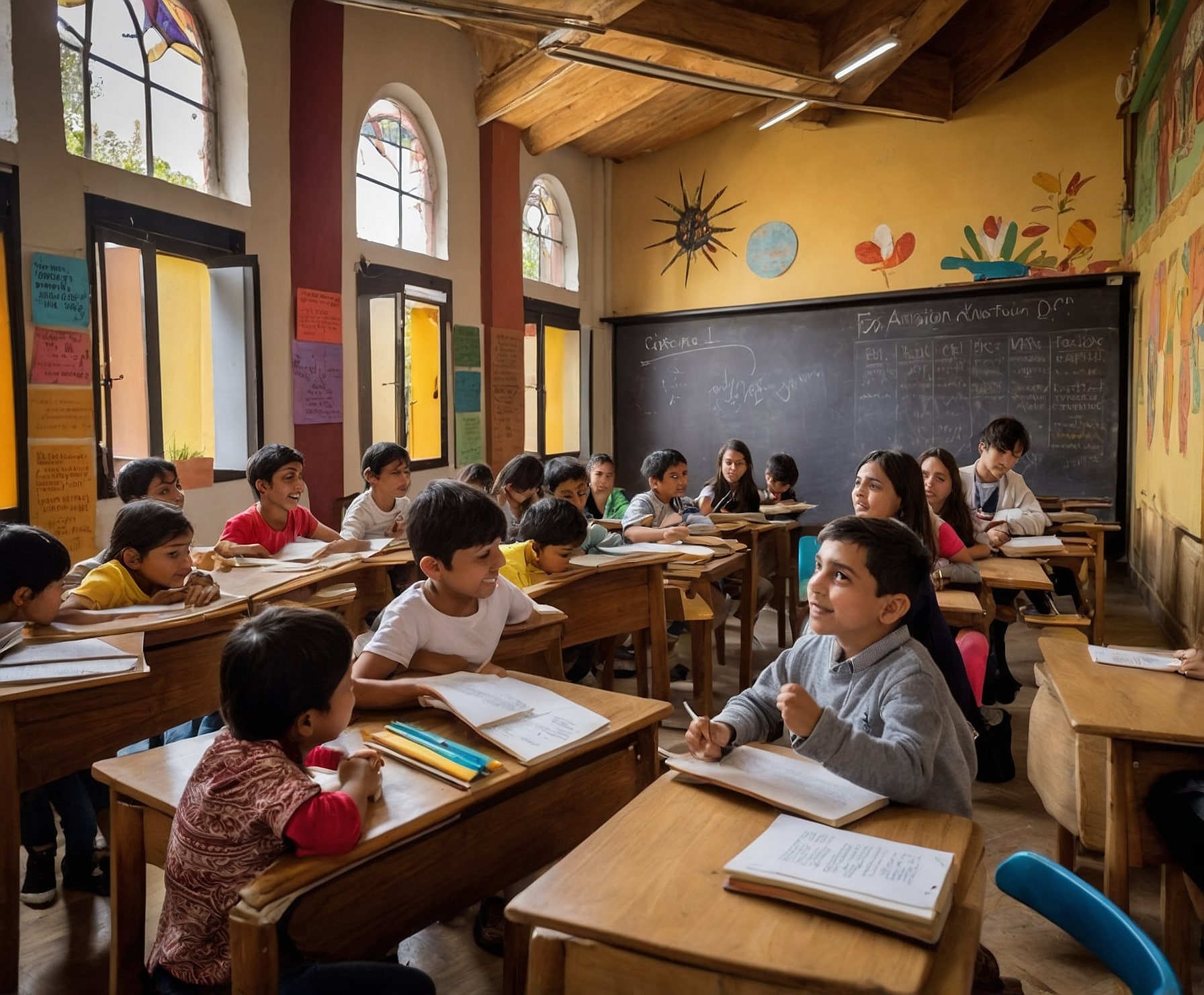 Estudiante disfrutando del aprendizaje.